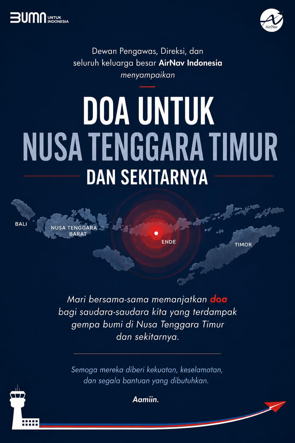 AirNav Pastikan Layanan Navigasi Dukung Penanganan Gempa NTT